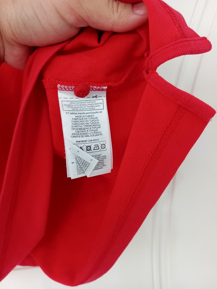 Erkek Kırmızı Polo Yaka Kısa Kollu Tişört - Görsel 2