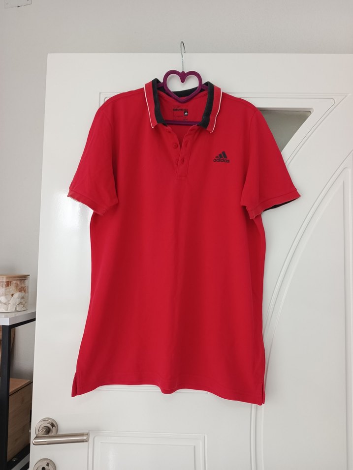 Erkek Kırmızı Polo Yaka Kısa Kollu Tişört - Görsel 4