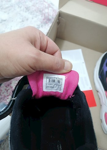 Kız Çocuk Mor Spor Ayakkabı Velcro Bantlı - Görsel 3