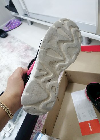 Kız Çocuk Mor Spor Ayakkabı Velcro Bantlı - Görsel 2