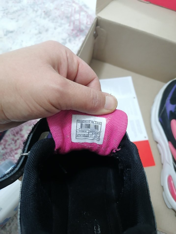 Kız Çocuk Mor Spor Ayakkabı Velcro Bantlı - Görsel 3