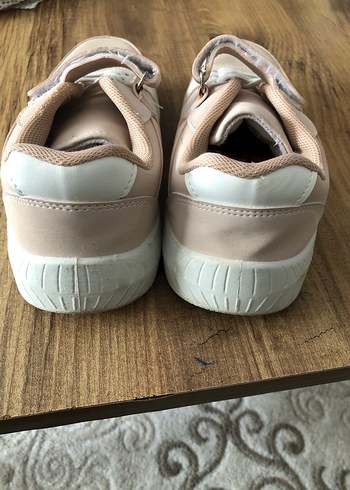 32 Beden Pudra renk Kız Çocuk Spor Ayakkabı Velcro