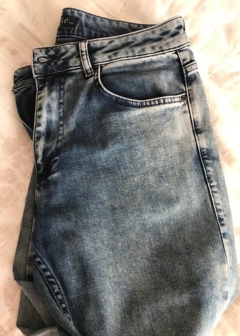 Erkek Mavi Denim Normal Kesim Jean - Görsel 2