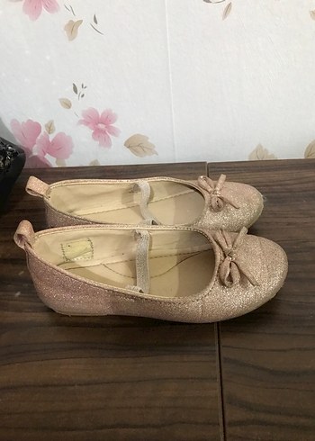 Kız Çocuk Bej Tokalı Babet Ayakkabı - Görsel 2