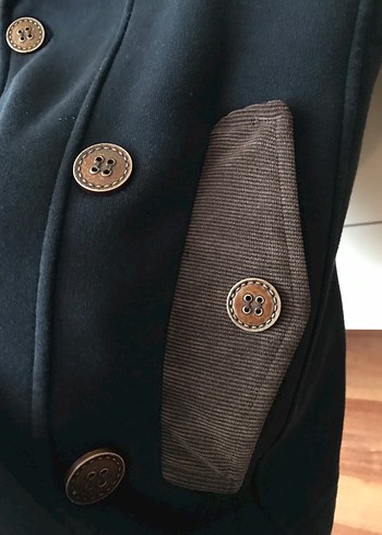 Düğmeli Kahverengi çeket - Görsel 4