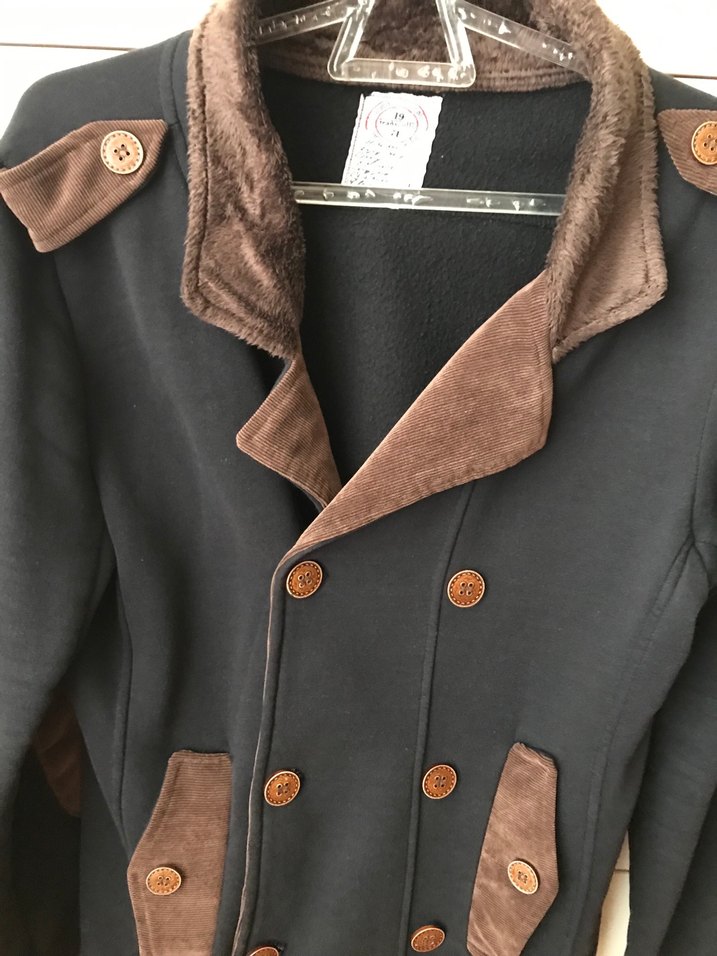 Düğmeli Kahverengi çeket - Görsel 2