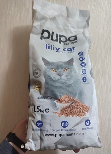 Pupa kedi maması + köpek maması