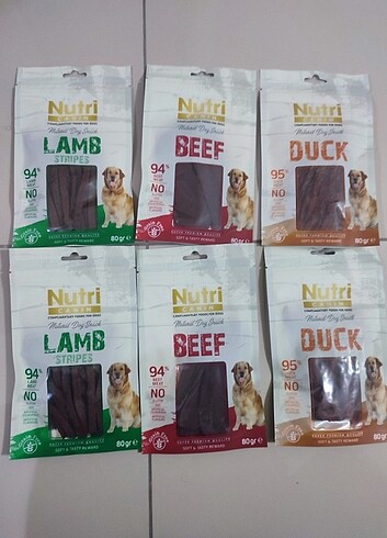 Nutri Canin köpek ödül maması 6adet x 80gr