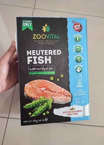 Zoovital kısırlaştırılmış kedi maması 1,5kg + göz solisyonu 