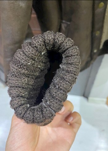 Kahverengi Kürklü Deri Kadın Mont Mango - Görsel 6