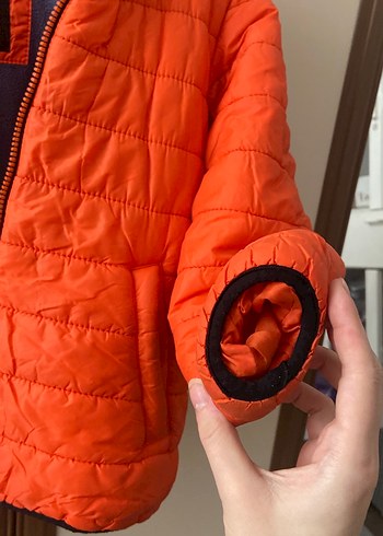 Turuncu Fermuarlı Erkek Çocuk Mont - Görsel 8