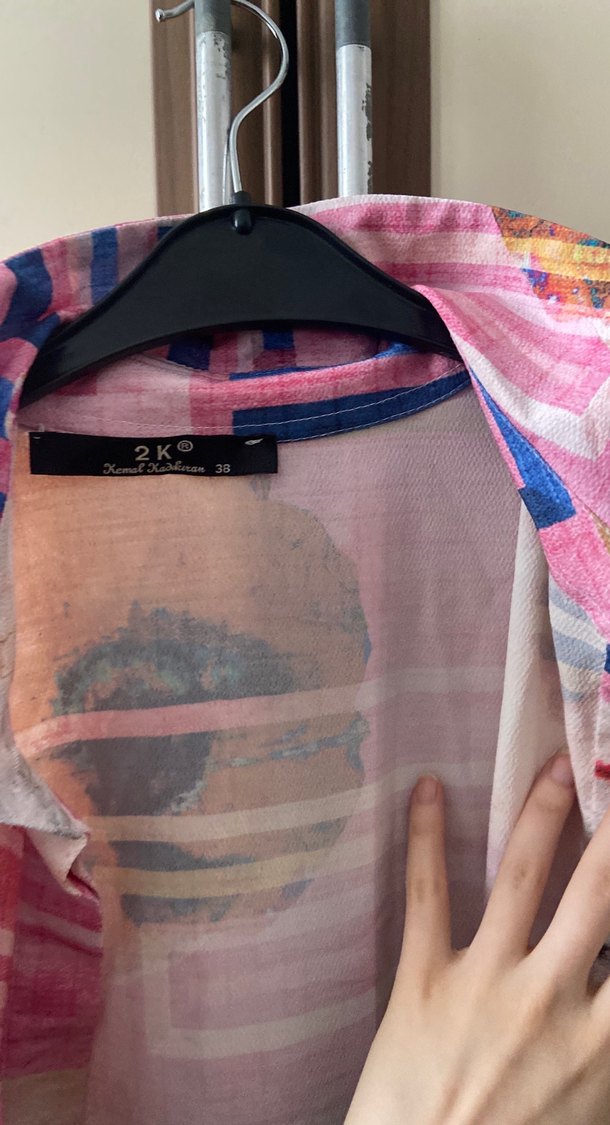 Bohem Uzun Renkli Kadın Gömlek tunik tesettür giyim - Görsel 5