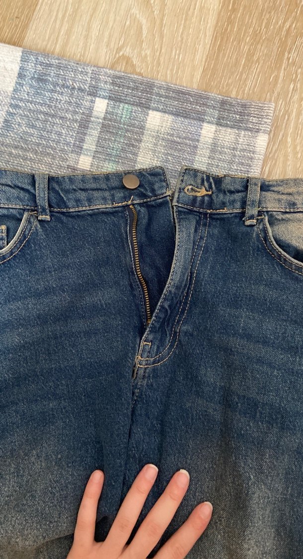 LCW Jeans Kadın Mom Fit Mavi Denim Pantolon - Görsel 3