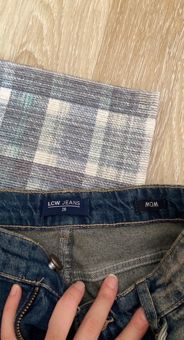 LCW Jeans Kadın Mom Fit Mavi Denim Pantolon - Görsel 2