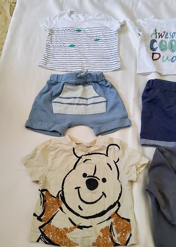 9 Ay Beden sweatshirt tişört şort 9ay 74-80 cm