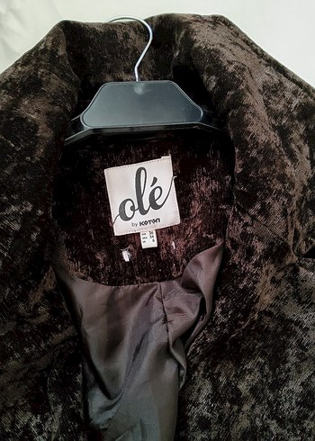 Kahverengi Kadife Uzun Kadın Trençkot S ve M uyumlu - Görsel 9