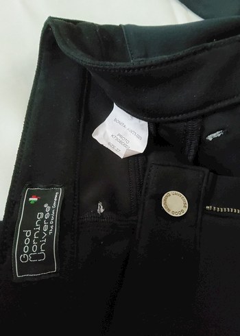 Kadife Şeritli Siyah  Pantolon - Görsel 10