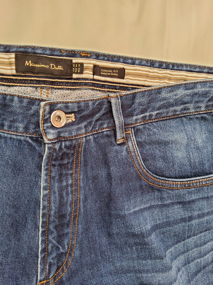 Massimo Dutti Kot Pantolon W 36 52 Beden - Görsel 2