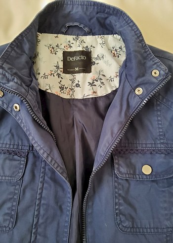 DeFacto Kadın Trençkot Lacivert M beden - Görsel 6