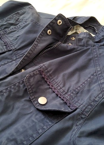 DeFacto Kadın Trençkot Lacivert M beden - Görsel 9