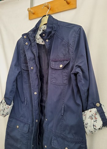 DeFacto Kadın Trençkot Lacivert M beden - Görsel 2