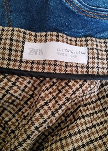 Zara Ekoseli Etek - Görsel 9