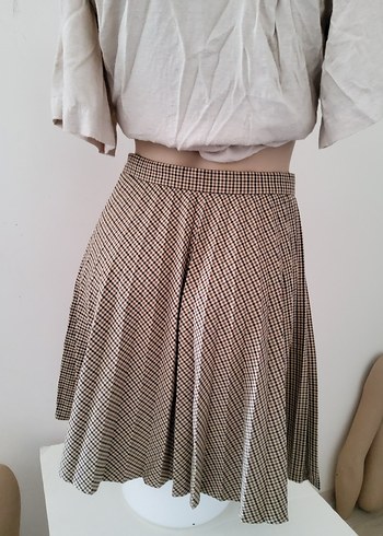 Zara Ekoseli Etek - Görsel 2