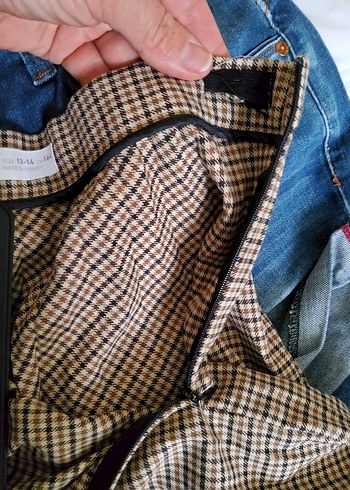 Zara Ekoseli Etek - Görsel 8