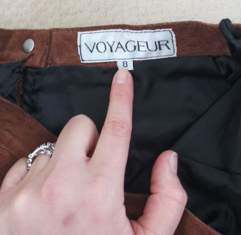 Gerçek Deri Süet Etek %100 Leather - Görsel 5