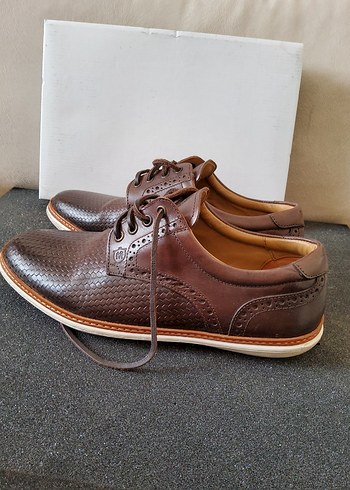 40 Beden kahverengi Renk Massimo Dutti Deri Ayakkabı Kahverengi