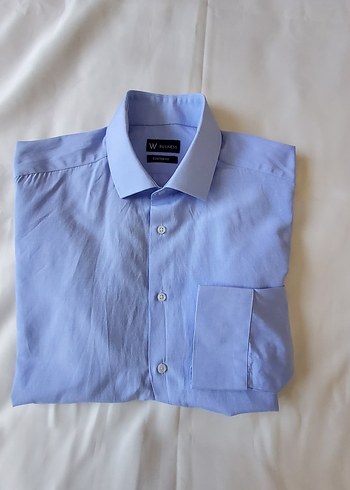 Vakko W. BUSİNESS CUSTOM FİT MAVİ GÖMLEK 41