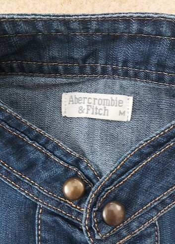 m Beden mavi Renk Abercrombie&Fitch Marka Crop Kot Ceket