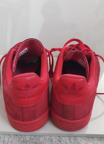 45 Beden kırmızı Renk Adidas Nubuk Spor Ayakkabı 46 No