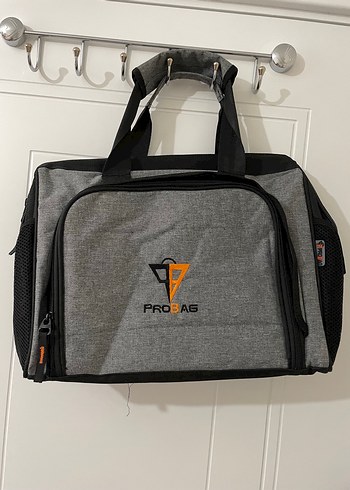 Beden gri Renk Gri Fermuarlı Erkek Spor Çantası PROBAG bilgisayar çantası