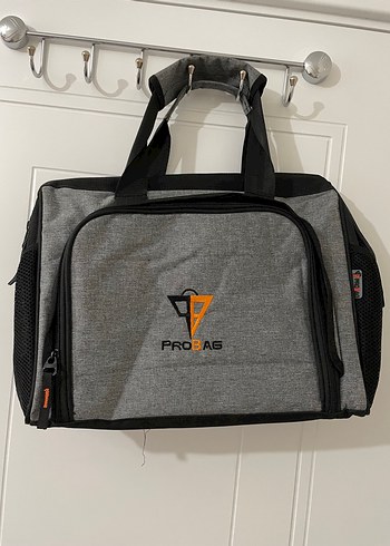 Beden Gri Fermuarlı Erkek Spor Çantası PROBAG bilgisayar çantası