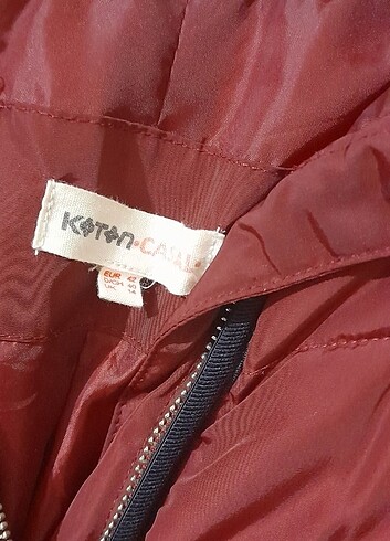 xl Beden bordo Renk Uzun mont