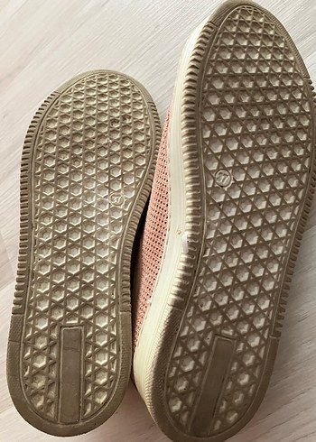 36 Beden Pembe Süet Bağcıklı Kadın Sneakers