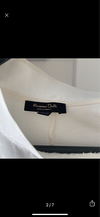 s Beden beyaz Renk Massimo dutti bluz