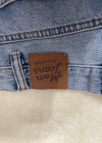 Pull and Bear Pull Bear Mavi Denim Kadın Mom Jean