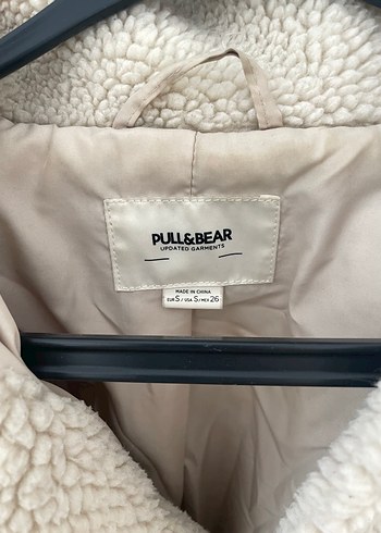 s Beden Krem Pull Bear Peluş Kadın Kışlık Mont