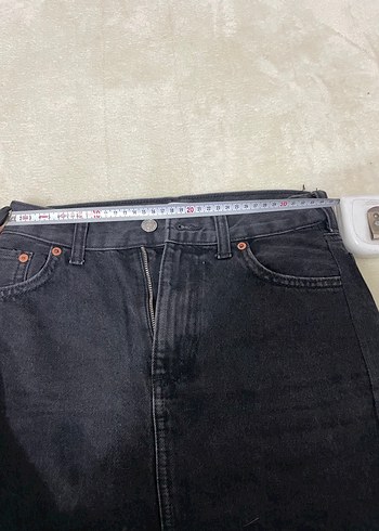 Mango Mango Siyah Denim Mini Etek