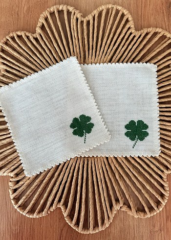 2 li yonca desen sunum peçetesi - Görsel 2