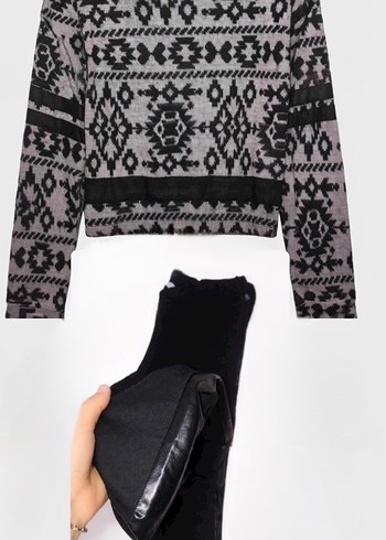 Triko Kazak ile Tayt İKİLİ TAKIM FİYATI - Görsel 2