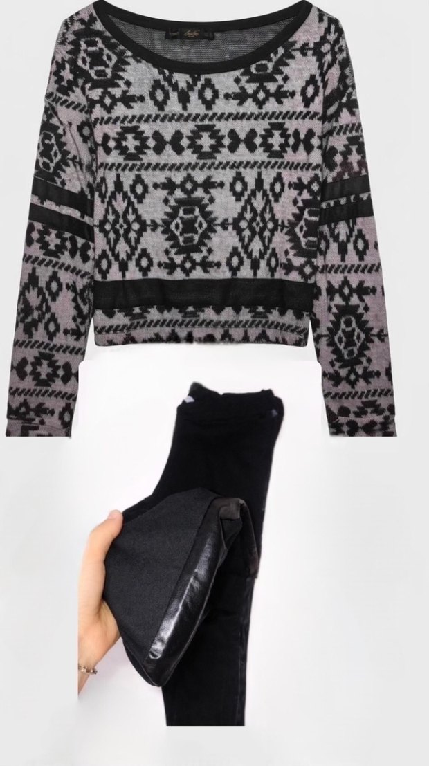 Triko Kazak ile Tayt İKİLİ TAKIM FİYATI - Görsel 2