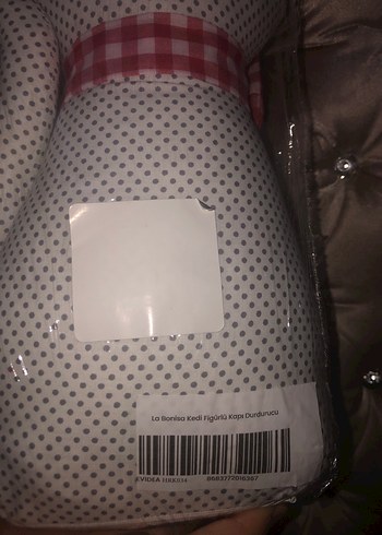 Kırmızı Papyonlu Kedi Figürlü Kapı Durdurucu - Görsel 7