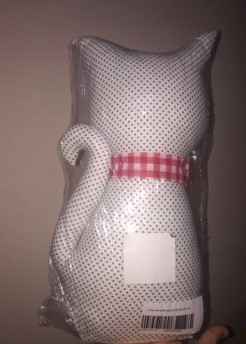 Kırmızı Papyonlu Kedi Figürlü Kapı Durdurucu - Görsel 6