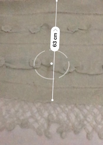 Beyaz Bohem Örgü Şal - Görsel 6