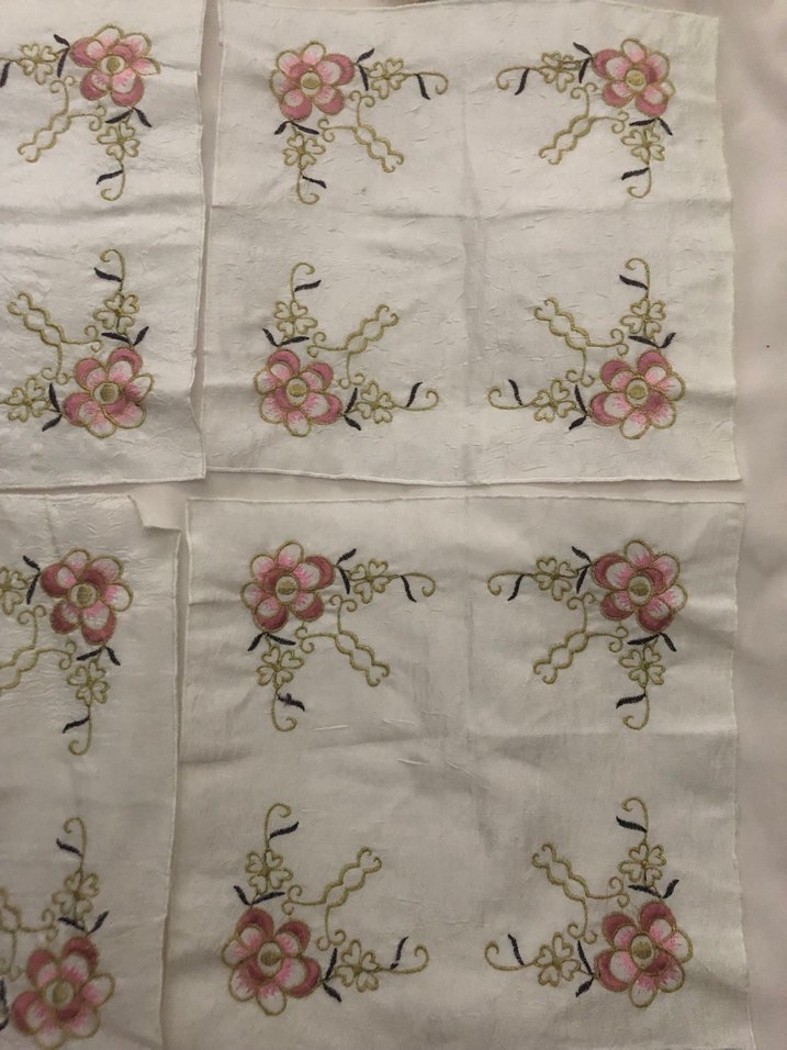 Nakışlı Beyaz Fiskos Raf Örtüsü - Görsel 4