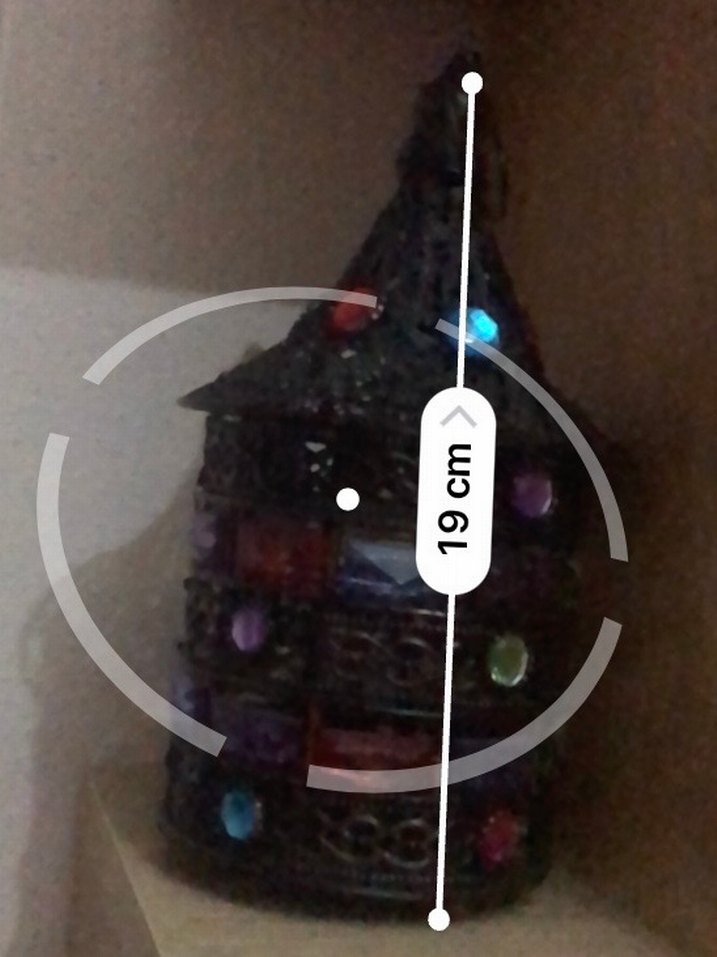 Renkli Taşlı Eskitme Metal Mumluk - Görsel 5