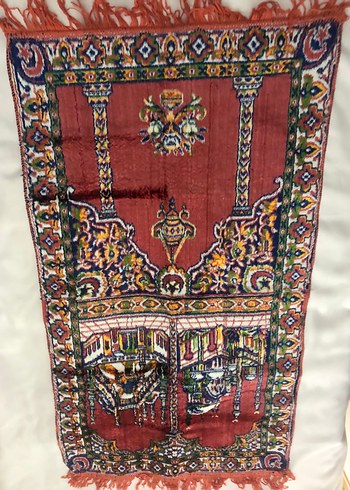 Renkli İşlemeli Geleneksel Halı Kilim Seccade - Görsel 5